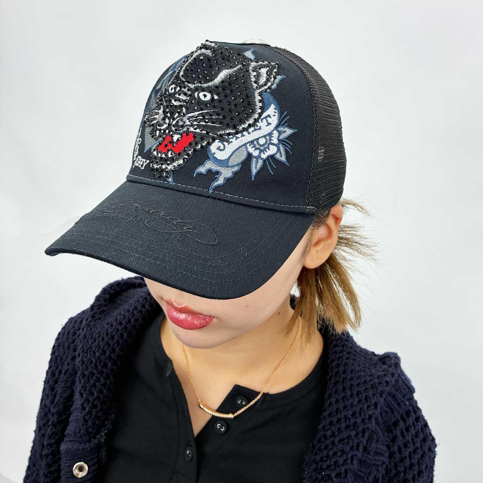 ED HARDY LEOPARD R-STONE CAP - SHOWCASE